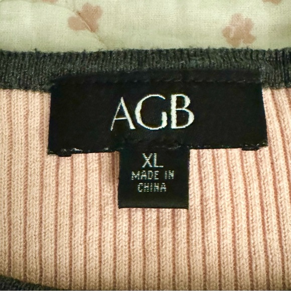 AGB vintage Y2K pink and grey mini ribbed dress. Size XL GUC🩷🩶 - Picture 7 of 9